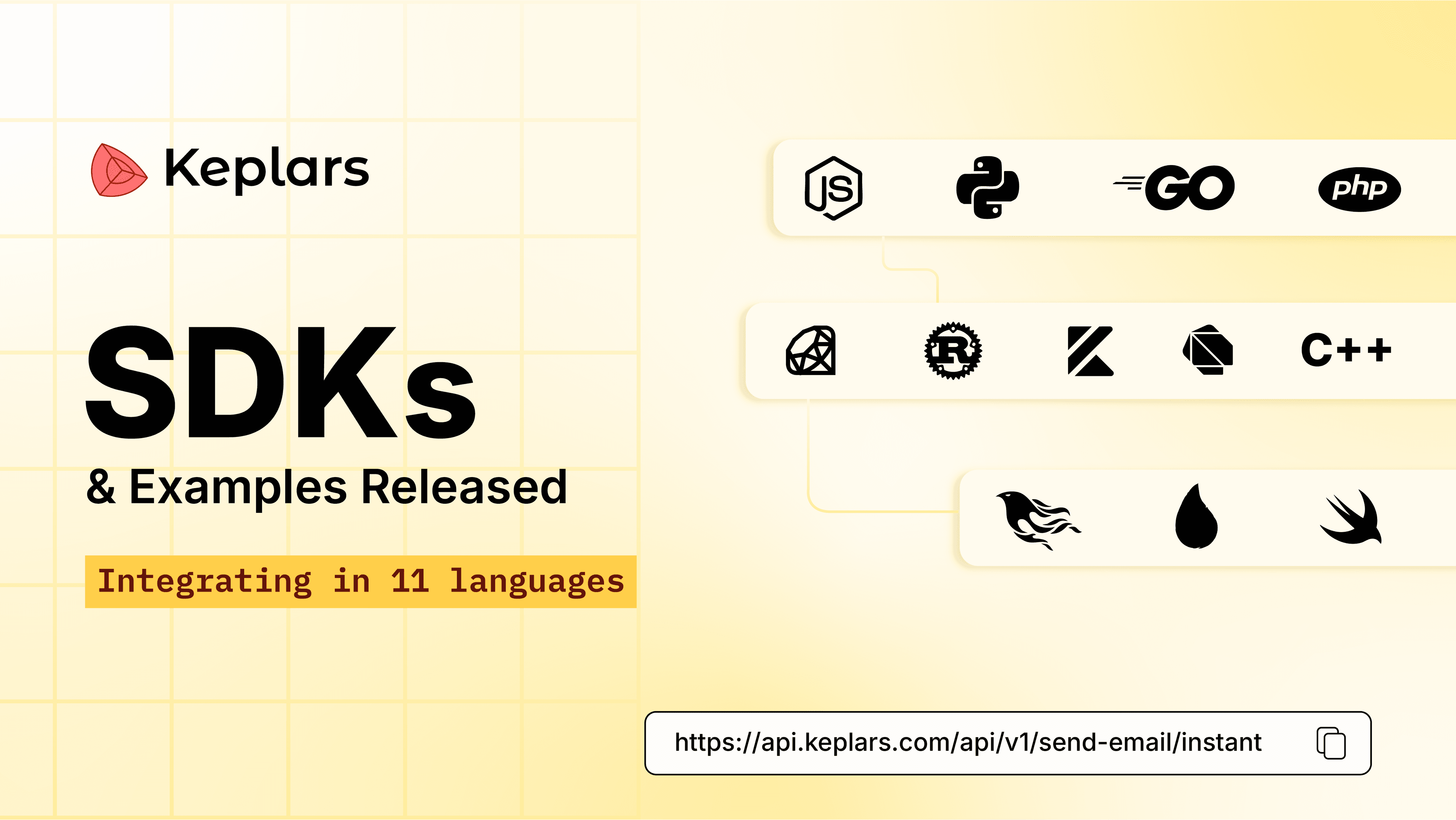 Keplars SDKs Are Now Available in 11 Languages